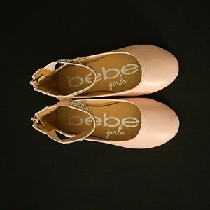 Bebe girl shoes with Rhinestone Studded Ankle Straps (Toddler/Girl)